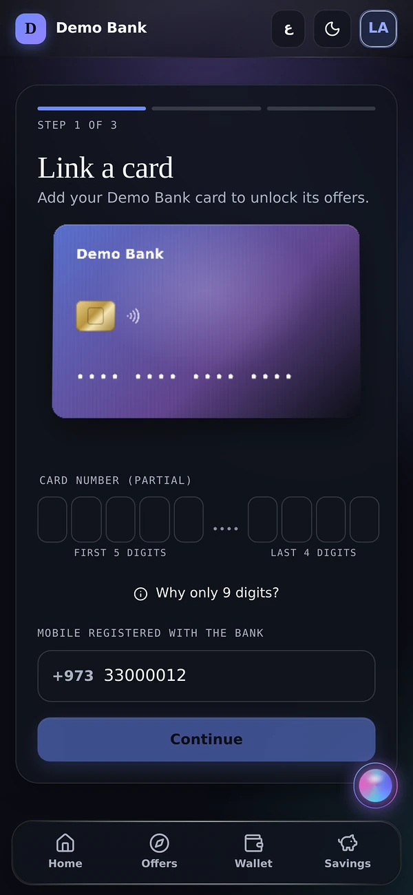 Link a card, safely